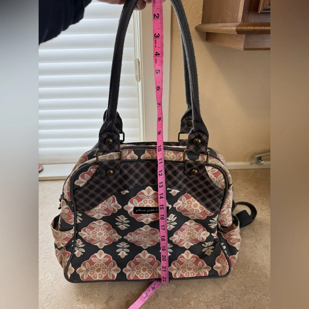 Petunia Pickle Bottom Floral & Plaid Diaper Bag